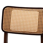Baxton Studio Baxton Studio Chaises de salle à manger 2 pièces Dannon en tissu et bois Gris/Brun Noyer/Marron Clair : Revêtement en polyester, Structure en bois d'hévéa