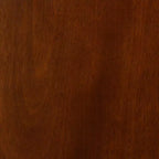 Baxton Studio Ensemble de 2 Chaises de Salle à Manger Hesper en Bois et Rotin Noyer Brun/Brun Clair : Mid-Century, Dossier en Croissant, Pieds Inclinés