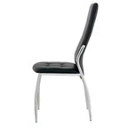 Brassex Lot de 4 Chaises de Salle à Manger Orion Noires