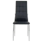 Brassex Lot de 4 Chaises de Salle à Manger Orion Noires