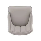Chaise de salle à manger Eda moderne recouverte de velours et de similicuir gris - Manhattan Comfort
