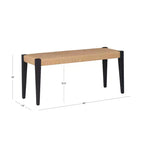 Banc de salle à manger Powell Clara noir