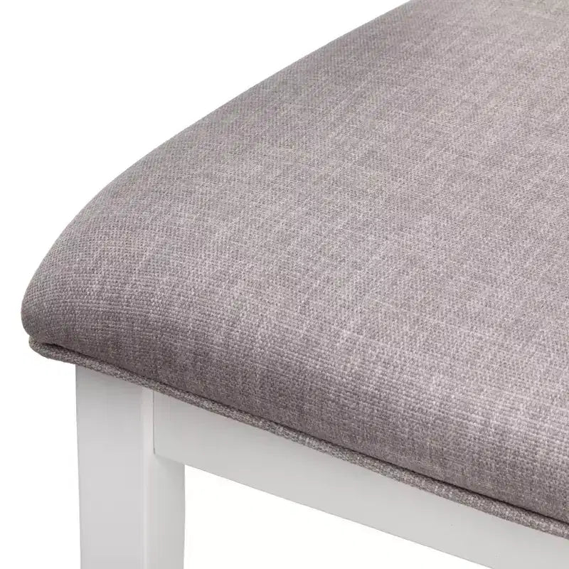 Lifestorey Lot de 2 chaises de salle à manger contemporaines Diamond Blanches/Grises