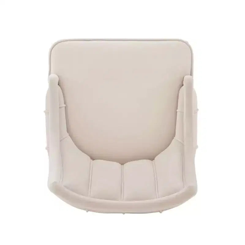Lot de 2 chaises de salle à manger modernes en velours Eda crème - Manhattan Comfort