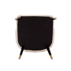 Lot de 2 chaises de salle à manger modernes en velours Eda crème - Manhattan Comfort