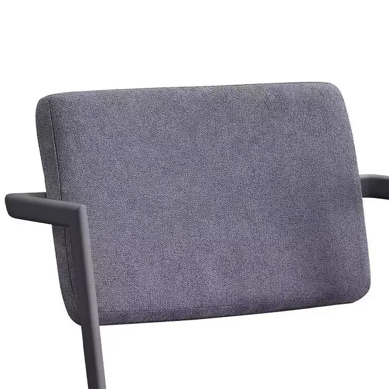 Chaises de salle à manger Cargo 22" Tissu gris et bronze - Acme Furniture : revêtement en cuir, cadre en métal, sans accoudoirs, facile à nettoyer