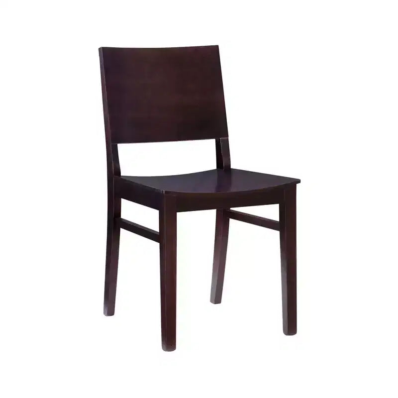Lot de 2 chaises d'appoint à dossier moderne Devin marron - Linon : Structure en hêtre, Style Mid-century, Aucun assemblage requis