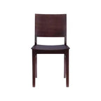 Lot de 2 chaises d'appoint à dossier moderne Devin marron - Linon : Structure en hêtre, Style Mid-century, Aucun assemblage requis