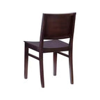 Lot de 2 chaises d'appoint à dossier moderne Devin marron - Linon : Structure en hêtre, Style Mid-century, Aucun assemblage requis