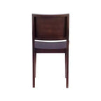 Lot de 2 chaises d'appoint à dossier moderne Devin marron - Linon : Structure en hêtre, Style Mid-century, Aucun assemblage requis