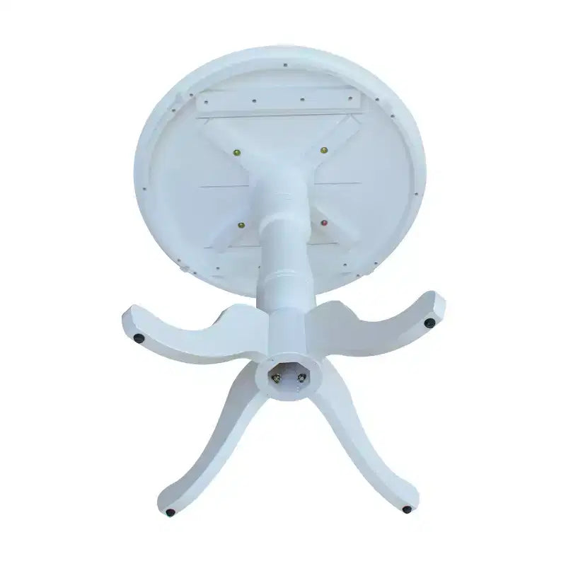 Table de comptoir piédestal ronde 30 po Dessus blanc – International Concepts