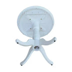 Table de comptoir piédestal ronde 30 po Dessus blanc – International Concepts
