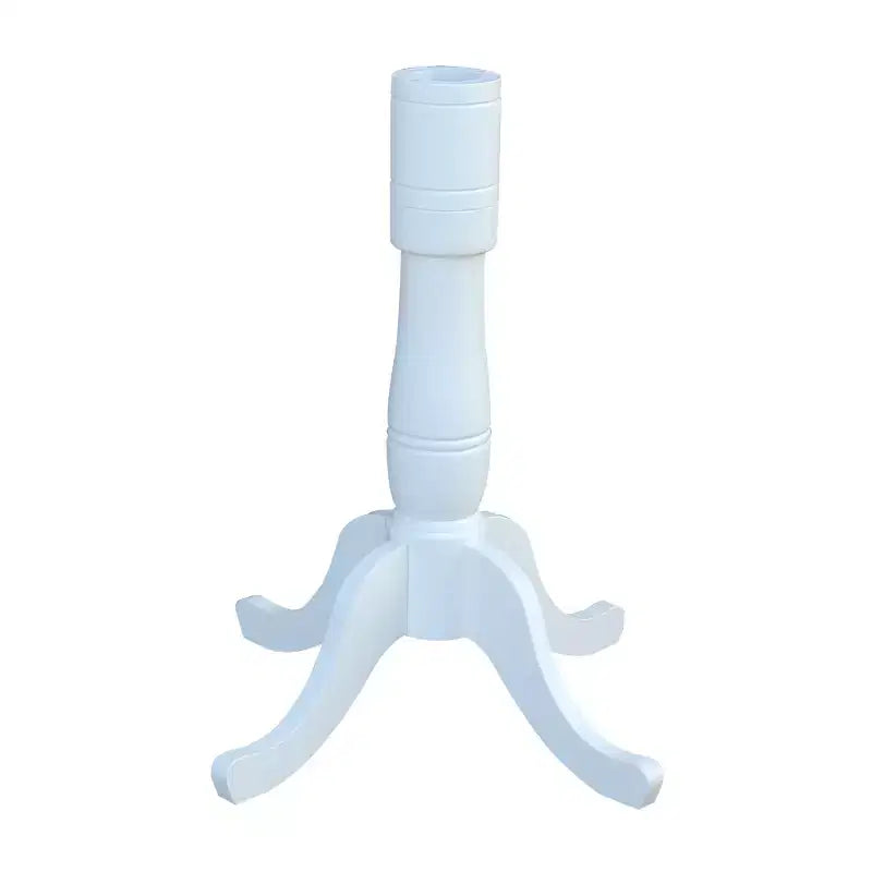 Table de comptoir piédestal ronde 30 po Dessus blanc – International Concepts