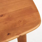 Ensemble de salle à manger moderne 4 pièces Buylateral Nettie du milieu du siècle avec banc Noyer/Bleu sarcelle