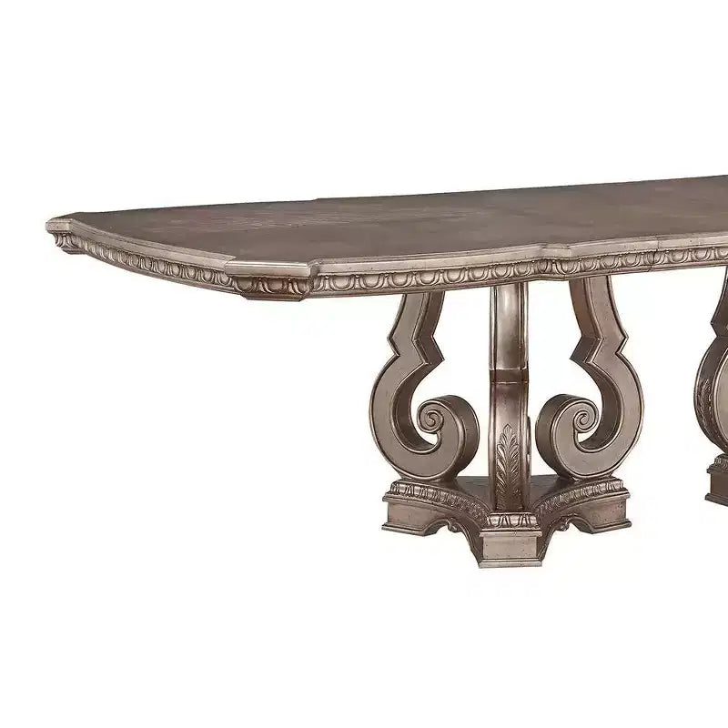 Tables de salle à manger 76 à 112 po Northville argent antique - Meubles Acme