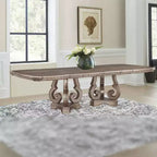 Tables de salle à manger 76 à 112 po Northville argent antique - Meubles Acme