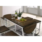 Table de salle à manger style rustique Nolte de 71 po avec rallonge - miBasics