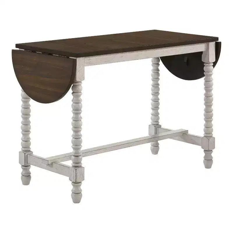 Table de salle à manger style rustique Nolte de 71 po avec rallonge - miBasics
