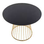 Table à manger Canary MDF or/noir LumiSource