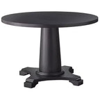 Buylateral Atwood 45" Round Pedestal Dining Table Matte Black