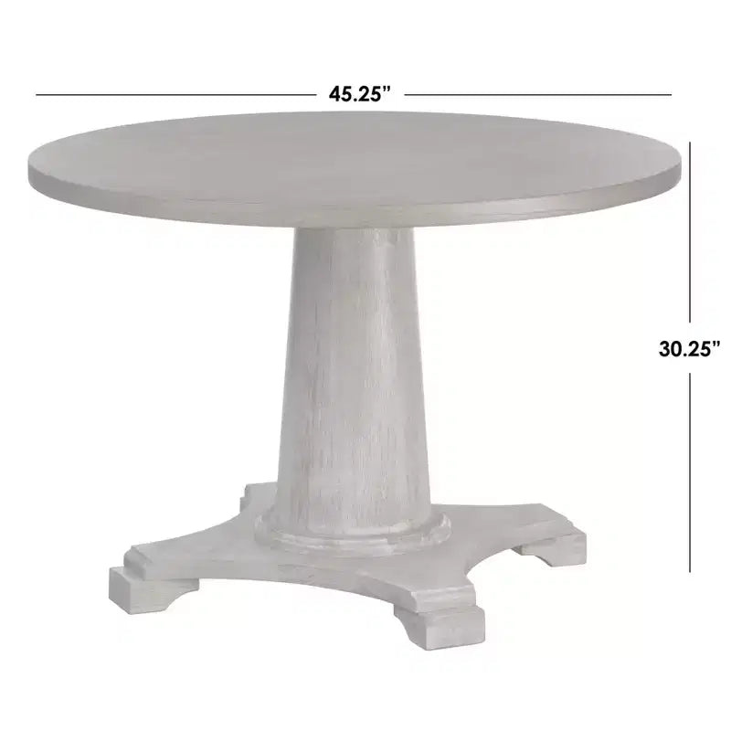 Table à manger ronde sur pied Buylateral Atwood 45 po, noir mat
