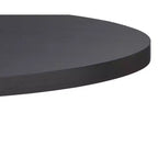 Table à manger ronde sur pied Buylateral Atwood 45 po, noir mat
