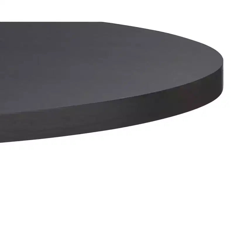 Table à manger ronde sur pied Buylateral Atwood 45 po, noir mat