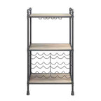 Porte-bouteilles Brantley 26" fini Chêne Antique et Gris Sable - Acme Furniture