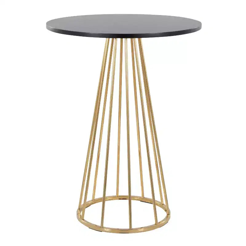 LumiSource Canary MDF Counter Table Gold/Black