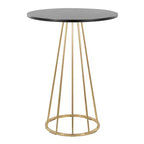 Table de comptoir LumiSource Canary en MDF or/noir