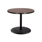 Hampden Furnishings 30" Bennet Collection Round Dining Table Black/Mahogany