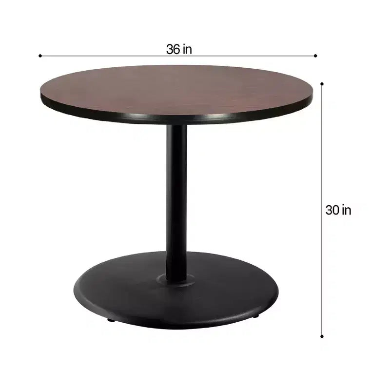 Table à manger ronde 30 po Hampden Furnishings, collection Bennet, noir/acajou