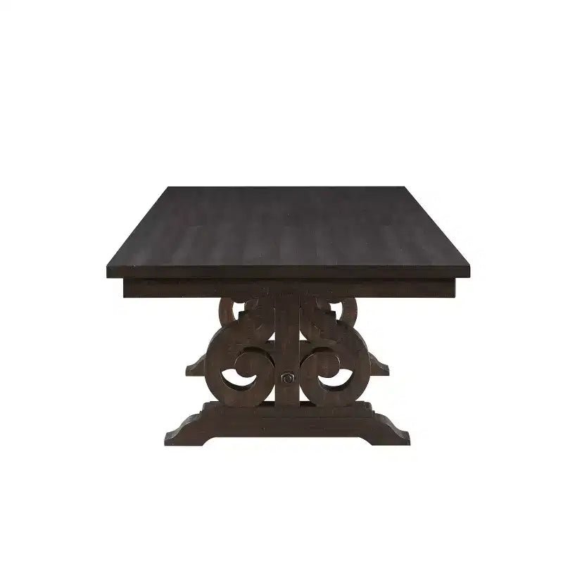 Table de salle à manger Maisha 264 cm, finition noyer rustique - Acme Furniture