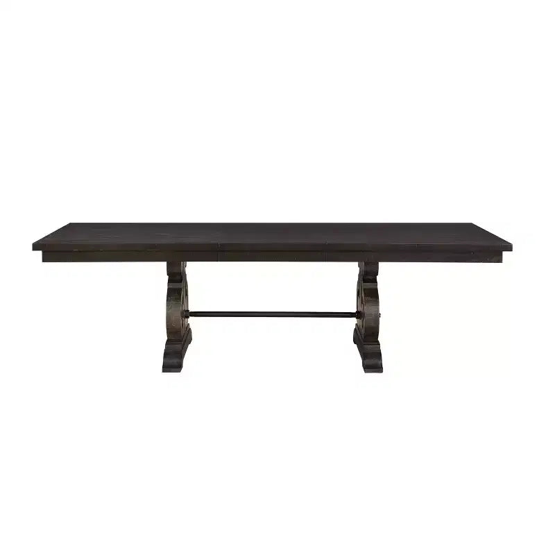 Table de salle à manger Maisha 264 cm, finition noyer rustique - Acme Furniture