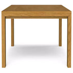 Table à manger rectangulaire Saige en placage de chêne WyndenHall : Bois massif, 6 places, pieds droits