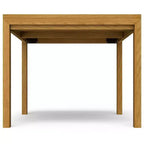 Table à manger rectangulaire Saige en placage de chêne WyndenHall : Bois massif, 6 places, pieds droits