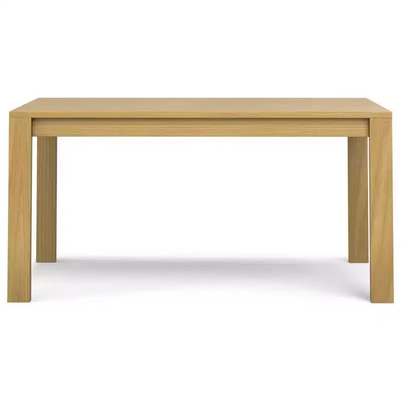 Table à manger rectangulaire Saige en placage de chêne WyndenHall : Bois massif, 6 places, pieds droits