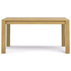 Table à manger rectangulaire Saige en placage de chêne WyndenHall : Bois massif, 6 places, pieds droits