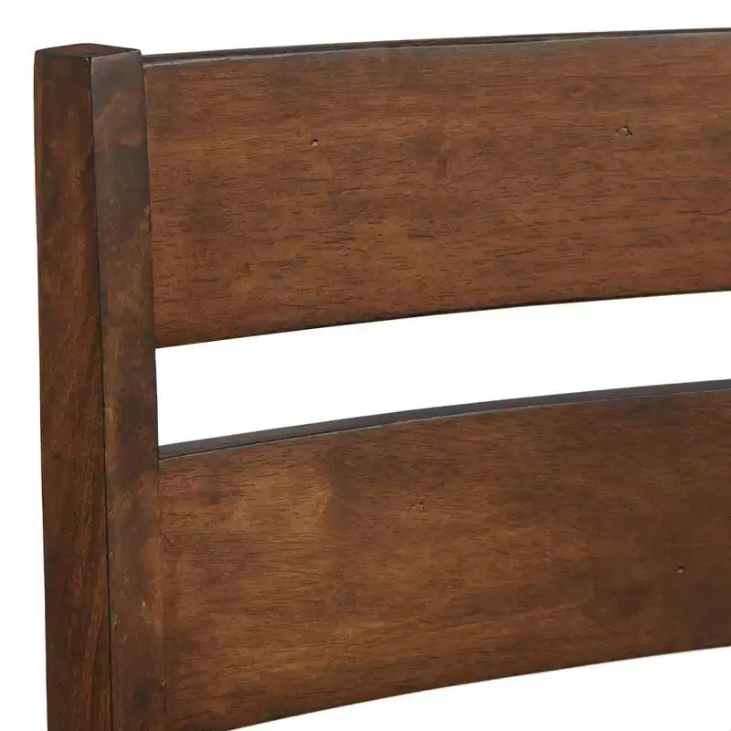 Ensemble de salle à manger Buylateral Mandeville 6 pièces en bois massif à bords bruts avec banc, marron : bois d'hévéa, chaises à dossier ajouré