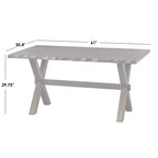 Ensemble de salle à manger Buylateral Mandeville 6 pièces en bois massif à bords bruts avec banc, marron : bois d'hévéa, chaises à dossier ajouré