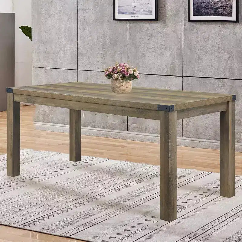 Tables de salle à manger Abiram 71 po en chêne rustique - Acme Furniture