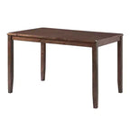 Ensemble de salle à manger Alexa 7 pièces Cerise Marron - Picket House Furnishings : Table rectangulaire, 6 chaises en bois, Finition laquée