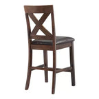 Ensemble de salle à manger Alexa 7 pièces Cerise Marron - Picket House Furnishings : Table rectangulaire, 6 chaises en bois, Finition laquée