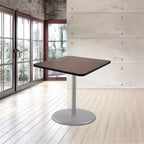 Table à manger carrée Hampden Furnishings, collection Bennet, 36 po, gris/acajou