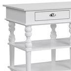 Acme Furniture Îlot de cuisine Rorratt plateau marbre/finition blanc