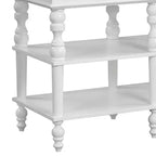 Acme Furniture Îlot de cuisine Rorratt plateau marbre/finition blanc