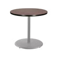 Hampden Furnishings 36" Bennet Collection Round Dining Table Gray/Mahogany