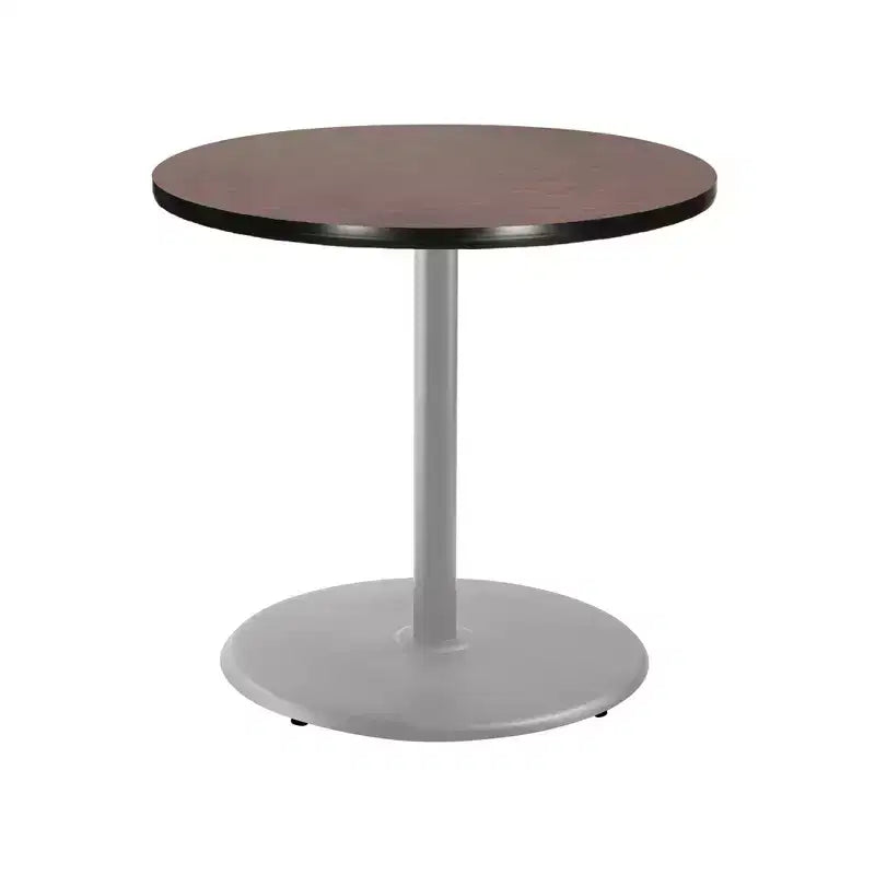 Hampden Furnishings 36" Bennet Collection Round Dining Table Gray/Mahogany