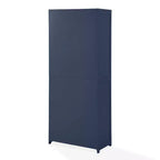 Crosley 67" Savannah Tall Kitchen Storage Pantry Navy : Design traditionnel de ferme, placage de bois, cadre en MDF, 3 étagères réglables