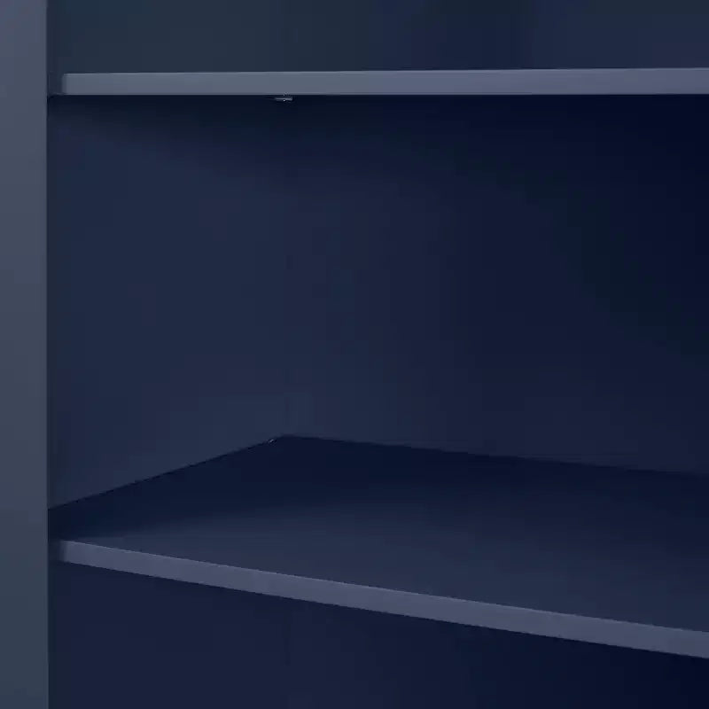 Crosley 67" Savannah Tall Kitchen Storage Pantry Navy : Design traditionnel de ferme, placage de bois, cadre en MDF, 3 étagères réglables